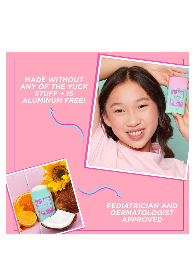 Petite 'N Pretty Petite 'n Pretty 2-Pack Natural Deodorant for Kids, Tweens, Teens - Hypoallergenic, Aluminum Free, Lightly Scented - Pediatrician & Dermatologist Approved, Made in the USA  - Image 4