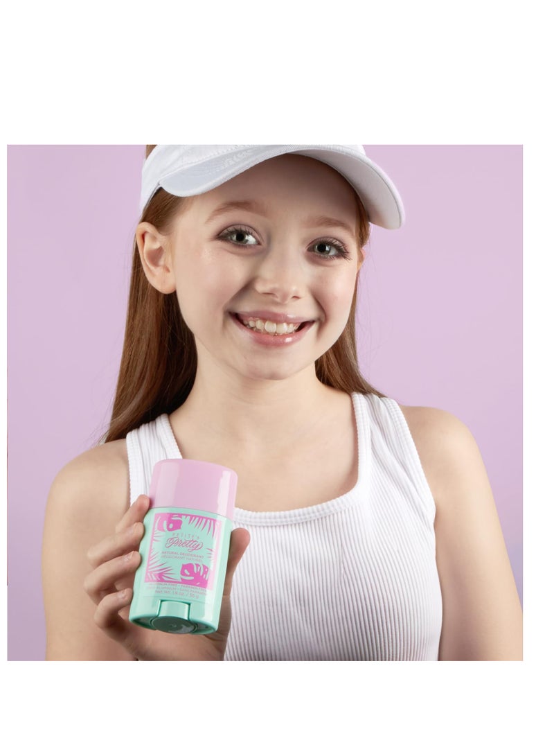 Petite 'N Pretty Petite 'n Pretty 2-Pack Natural Deodorant for Kids, Tweens, Teens - Hypoallergenic, Aluminum Free, Lightly Scented - Pediatrician & Dermatologist Approved, Made in the USA  - Image 5