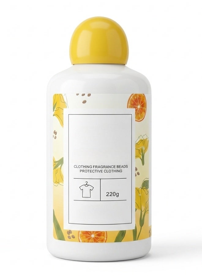 حبيبات غسيل معطرة للملابس 220 غرام – خرز معطر لإزالة الروائح الكريهة وتنعيم الملابس – برائحة الجريب فروت، رائحة تدوم طويلًا لجميع أنواع الغسيل، للملابس اليومية، المناشف، أغطية الأسرة والملابس الرياضية - Image 1