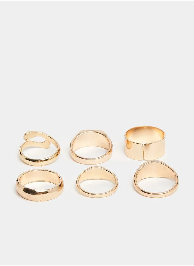 Styli Set of 6 - Assorted Engraved Rings