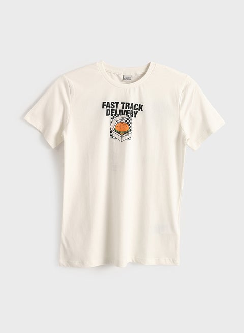 تي شيرت برقبة مستديرة الصبي الصيف