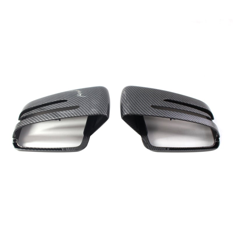 Rearview Mirror Cover 1 Pair Carbon Fiber Pattern - Premium Durable Material Rearview Mirror Cover Replacement for Benz E C-Class W212 W204 W221 2009-2013 Vehicle Protection & Decoration - Image 1