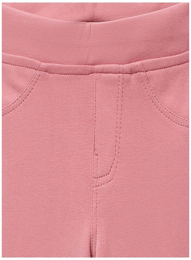 BIBA Kids Girl Solid Narrow Pant (Kw4372_Onion Pink_9) - Image 3