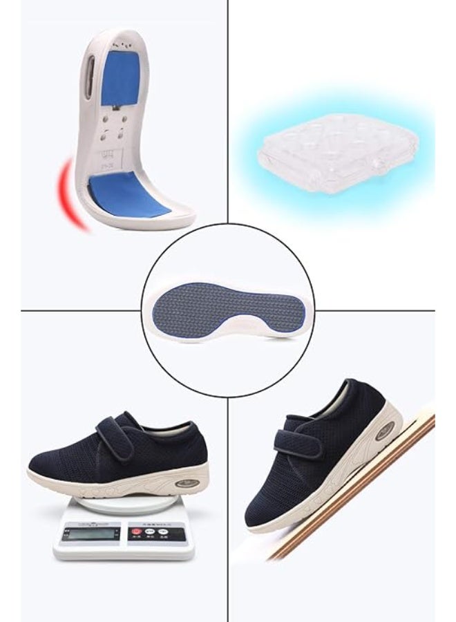 youyun Unisex Diabetic Shoes for Women Casual Adjustable Walking Shoes Wide Shoes for Elderly Swollen Feet Non-Slip Air Cushion Bottom Fattening and Widening - Image 3