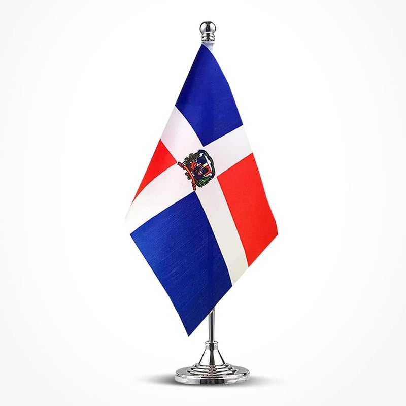 mflagperft Dominica Flag Dominican Flags, Small Mini Dominican Desk Flag, Used for Table Office Classroom Home Patriotic Events Decorations - Image 1