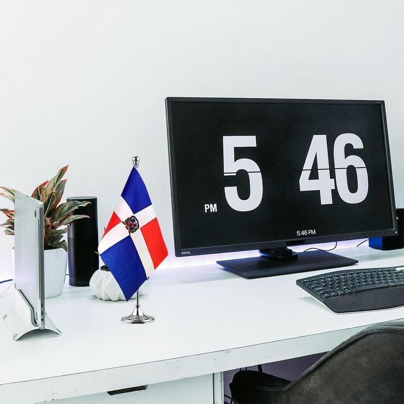 mflagperft Dominica Flag Dominican Flags, Small Mini Dominican Desk Flag, Used for Table Office Classroom Home Patriotic Events Decorations - Image 5