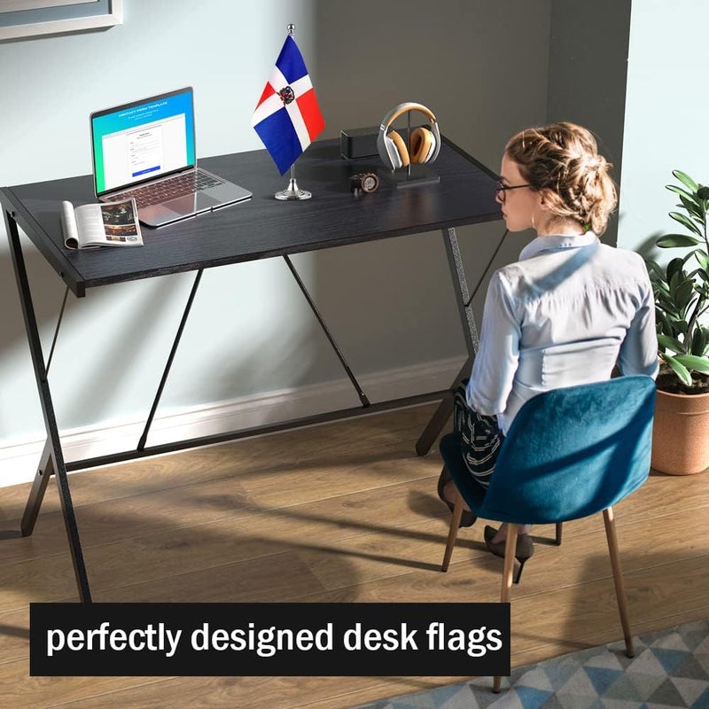 mflagperft Dominica Flag Dominican Flags, Small Mini Dominican Desk Flag, Used for Table Office Classroom Home Patriotic Events Decorations - Image 3
