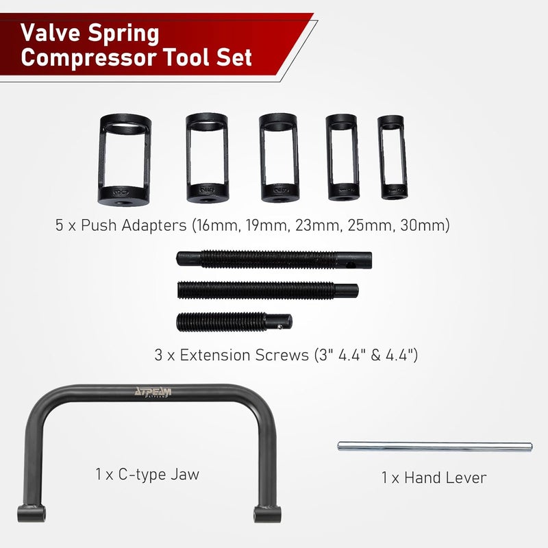 ATP Solid Valve Spring Compressor C Clamp Service Kit - Image 2