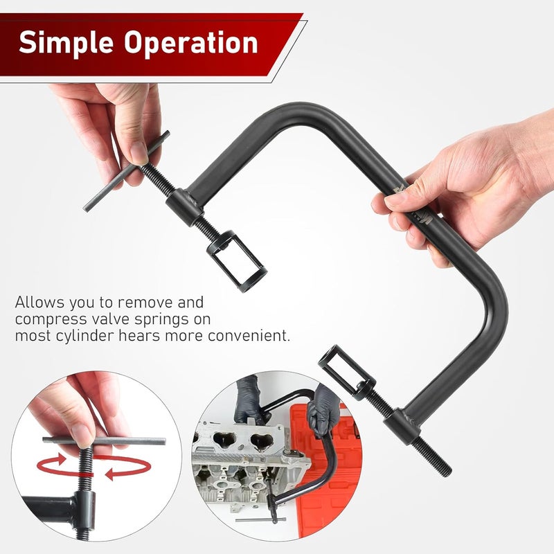 ATP Solid Valve Spring Compressor C Clamp Service Kit - Image 5