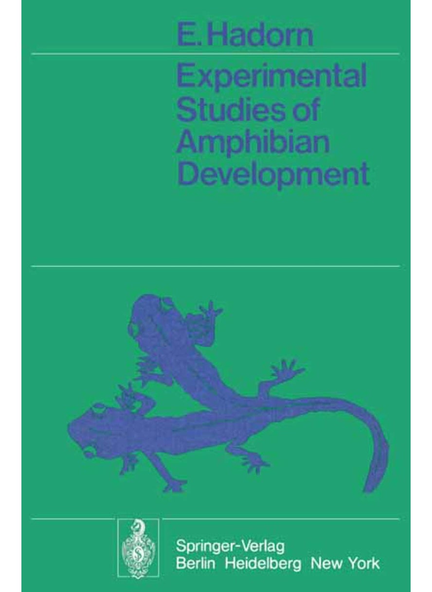 Experimental Studies of Amphibian Development 