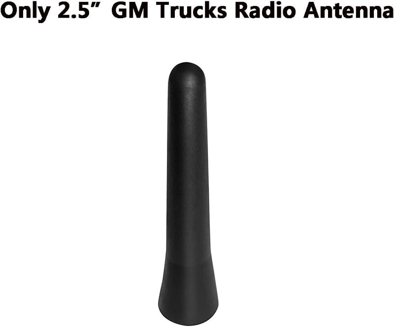 AMFRNE Short Antenna for GMC Sierra and Chevy Silverado (1999-2024) - Black 2.5 inches Mini Radio Antenna - Image 2