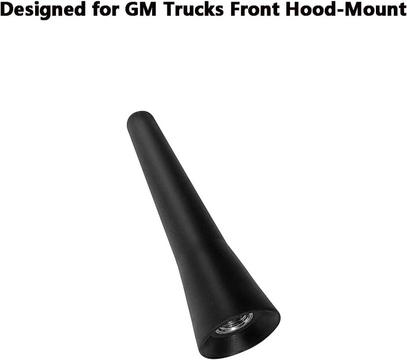 AMFRNE Short Antenna for GMC Sierra and Chevy Silverado (1999-2024) - Black 2.5 inches Mini Radio Antenna - Image 3