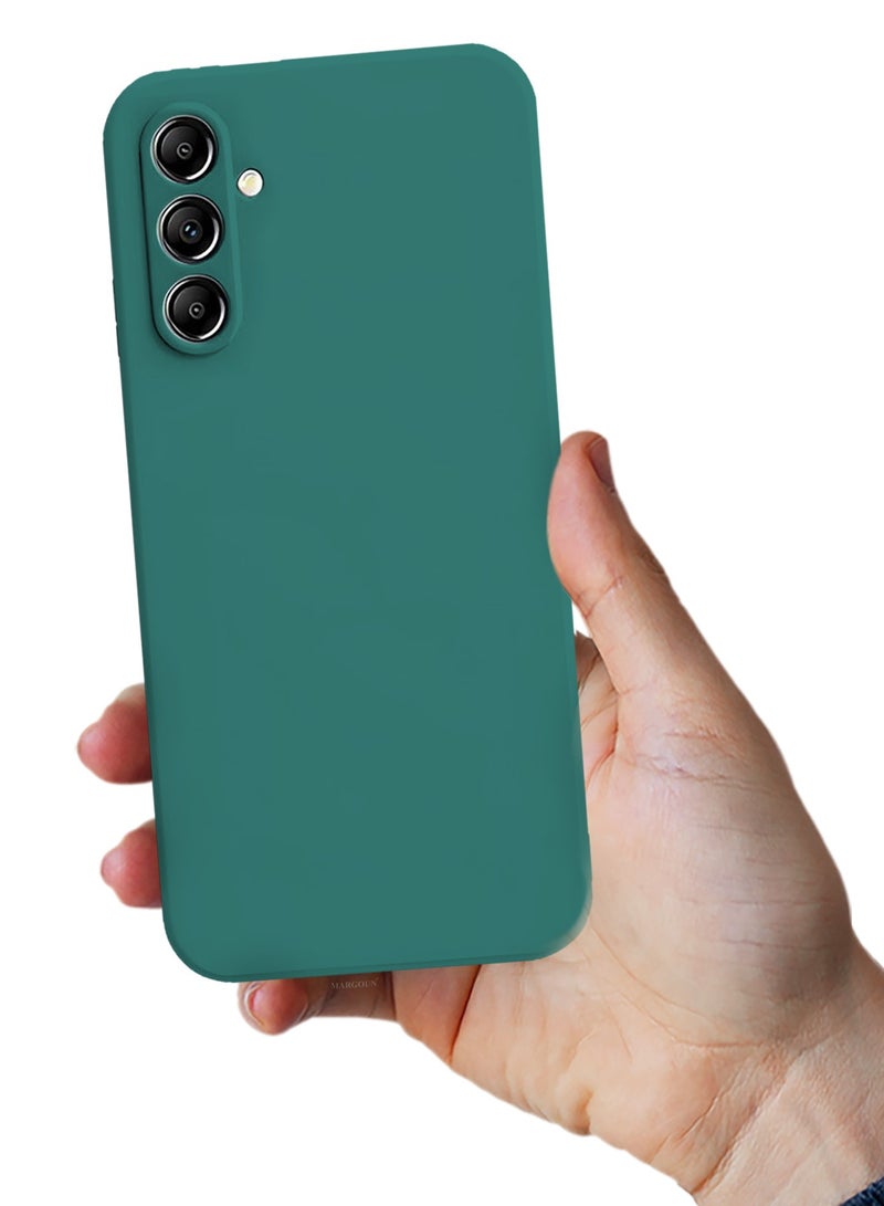 CATANES Liquid Silicone Case for Samsung Galaxy A15 Protective Phone Case with Soft Anti-Scratch Microfiber Lining Utra Slim Drop Protection Phone Cover - Green - Image 5