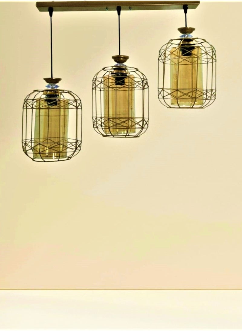 ماركة غير محددة مصباح سقف - بيج وذهبي  - Image 2