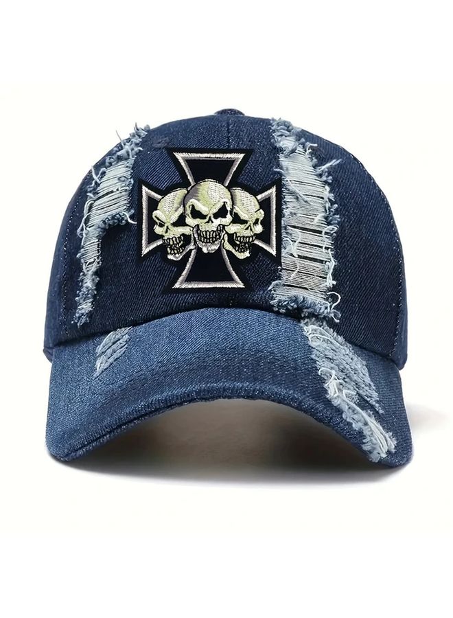 3pcs Skull Head Embroidery Patch DIY Clothing Sewing Iron On Accessories Skeleton - Image 2