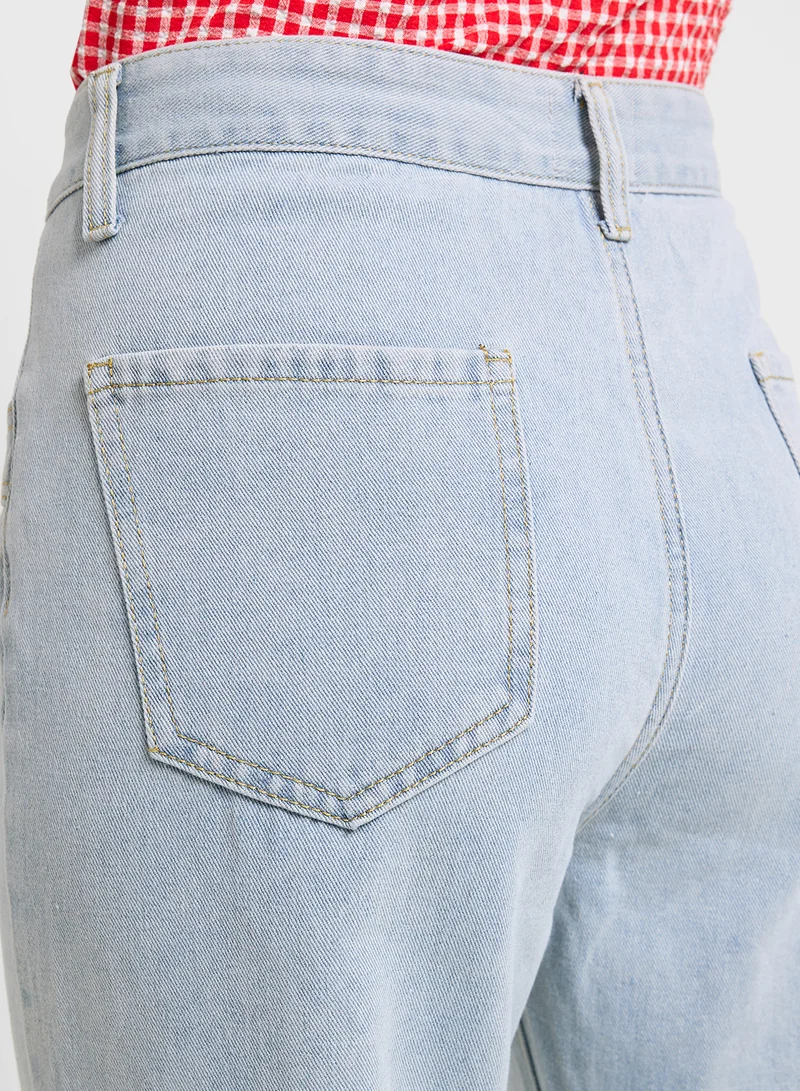 Ginger High Waist Wide Leg Jeans