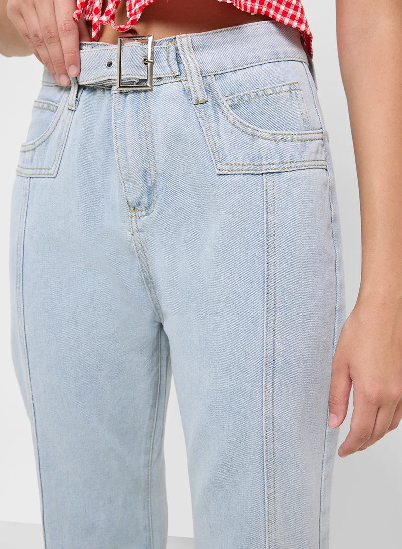 Ginger High Waist Wide Leg Jeans