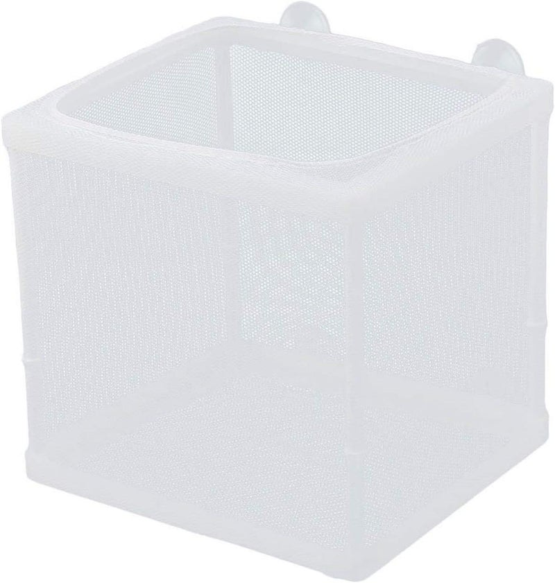 COMOK Fish Hatchery Breeder Box Aquarium Separation Net Nylon Incubator Mesh Fish Breeding Tanks Isolation Box White Square 20PCS - Image 1