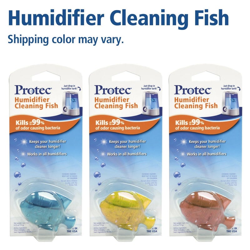 Protec Humidifier Cleaning Fish, Tank Cleaner, Fights Slime & Odor, Lasts 30 Days, 1 Count, Color May Vary - Image 3