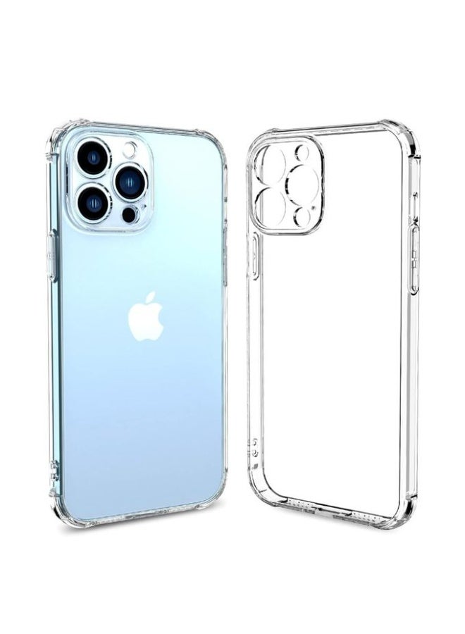 Clear Shockproof Case for iPhone 12 Pro – Transparent Flexible TPU Cover with Reinforced Corners & Full Protection - Image 1