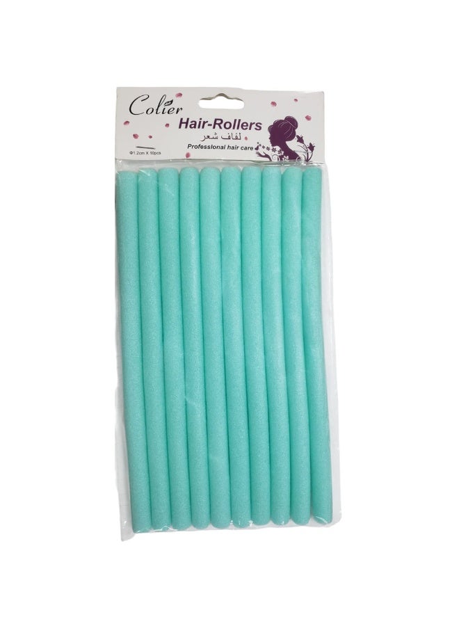 لفافات شعر إسفنجية مرنة بقطر 1.2 سم (10 قطع) متعددة الألوان - Image 1