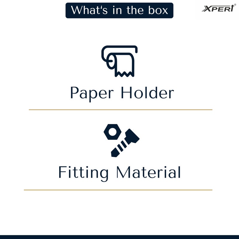 Xpert Tissue Roll Holder for Bathroom by Xpert, Pack of 1 - Toilet Tissue Holder & Bathroom Tissue Holder, Made of Stainless Steel. Toilet roll Holder for Bathroom - Image 5