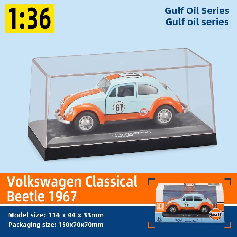 1:43 Deluxe Fashion Car Model Toy Collection 1 to 36 beetle-box-Blue 