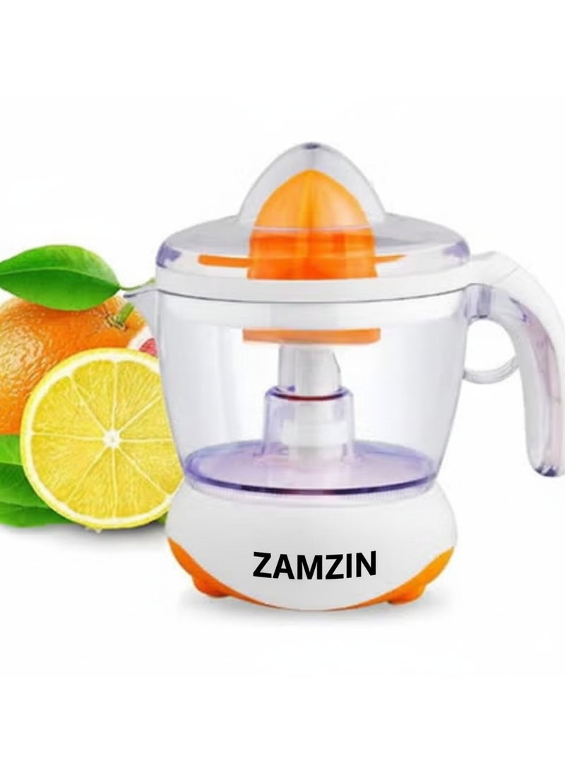 ZAMZIN Manual Citrus Juicer with Efficient Press Design, Integrated Dripless Spout for Easy Pouring, Compact & Portable for Home or Travel, Simple Hand Wash Cleanup, & Bonus Cleaning Brush Included - Image 1
