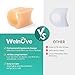 Welnove Hammertoe Corrector 6 Pack Toe Splints Soft Gel Toe Straighteners Realign Bent Curled Crooked Claw Hammer Toes Corrector for Men and Women Small Beige - Image 4