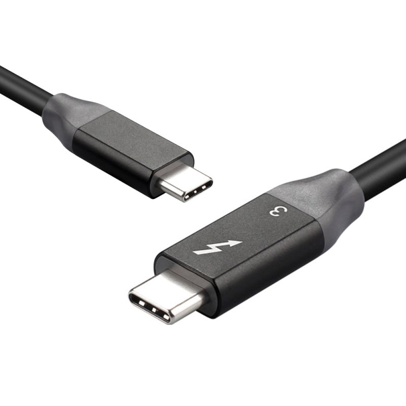 كابل USB C طول 3 أقدام باللون الأسود - شحن سريع بقدرة 100 واط مع تقنية PD، نقل بسرعة عالية تصل لـ 40 جيجابت في الثانية، كابل ثاندربولت 3 لمزامنة الصوت والفيديو بدقة 5K للأجهزة الخارجية والحواسيب المحمولة الشائعة - Image 4