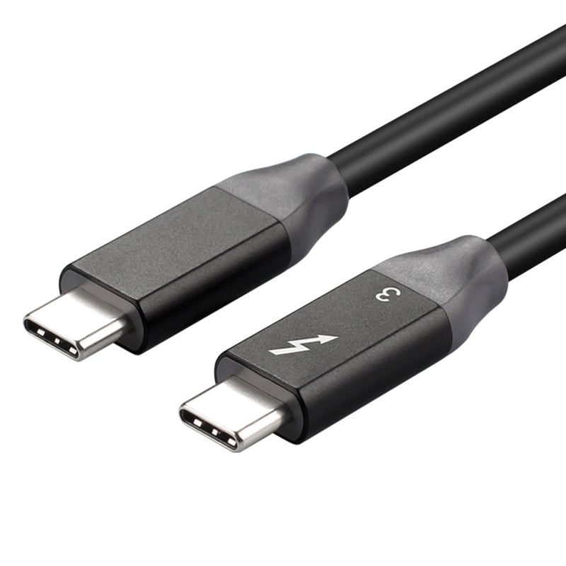 كابل USB C طول 3 أقدام باللون الأسود - شحن سريع بقدرة 100 واط مع تقنية PD، نقل بسرعة عالية تصل لـ 40 جيجابت في الثانية، كابل ثاندربولت 3 لمزامنة الصوت والفيديو بدقة 5K للأجهزة الخارجية والحواسيب المحمولة الشائعة - Image 1