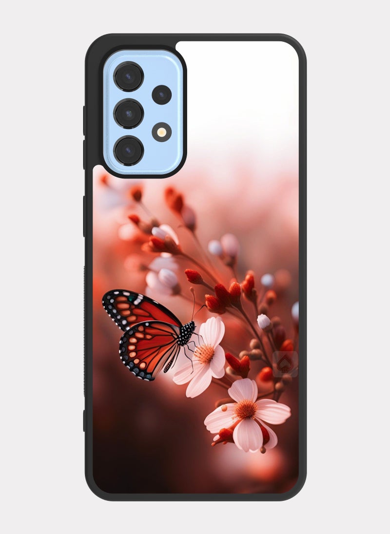 PXLAAT Samsung Galaxy A23 case cover Butterfly Rose - Image 1