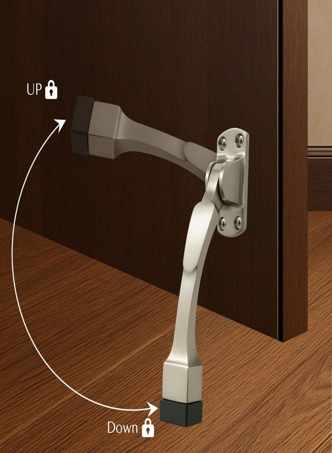 Xpert Door Stopper (Pack of 2) Silver Finish (6 Inches) - Door Stopper for Main Door & Gate Stopper - ADS-75 (SS) 6" - Image 4