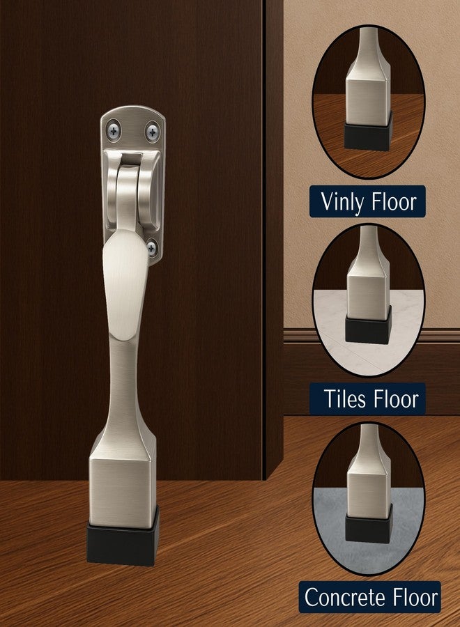 Xpert Door Stopper (Pack of 2) Silver Finish (6 Inches) - Door Stopper for Main Door & Gate Stopper - ADS-75 (SS) 6" - Image 3