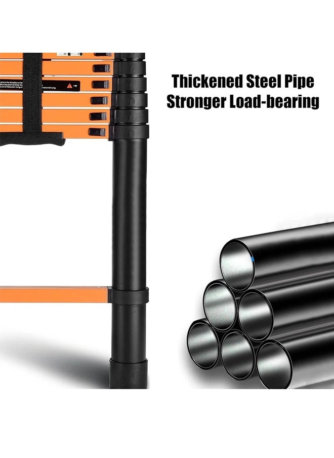 Generic - Imported telescopic Carbon Steel ladder interlocking adjustable length 2.1meters bendable 360 ​​degrees /YT-CTM210 - Image 1