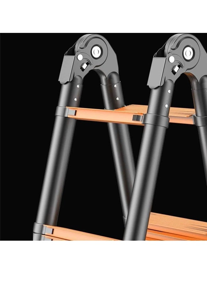 Generic - Imported telescopic Carbon Steel ladder interlocking adjustable length 2.1meters bendable 360 ​​degrees /YT-CTM210 - Image 1