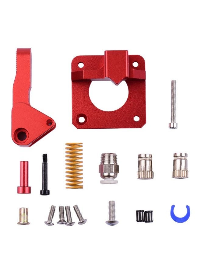 NIBEMINENT - Extruder Block With 42 Stepper Motor For 3D Printers Red/Silver - Image 1