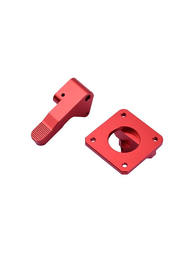 NIBEMINENT - Extruder Block With 42 Stepper Motor For 3D Printers Red/Silver - Image 1
