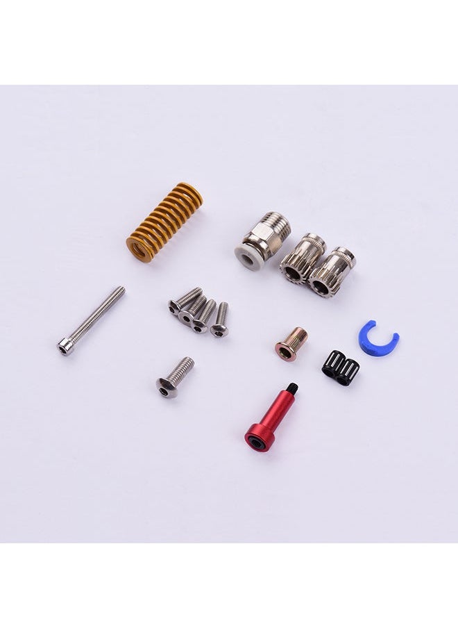 NIBEMINENT - Extruder Block With 42 Stepper Motor For 3D Printers Red/Silver - Image 1
