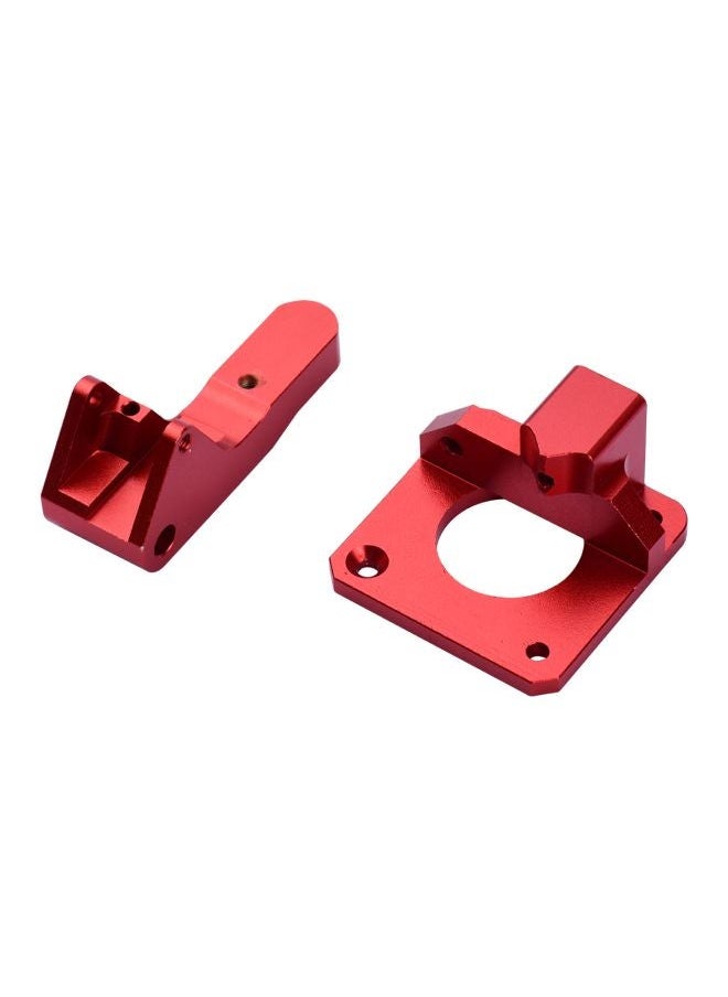 NIBEMINENT - Extruder Block With 42 Stepper Motor For 3D Printers Red/Silver - Image 1