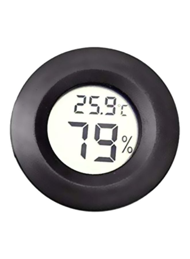 Digital Pet Temperature Hygrometer Black 4.4x4.3x1.7cm - Image 1