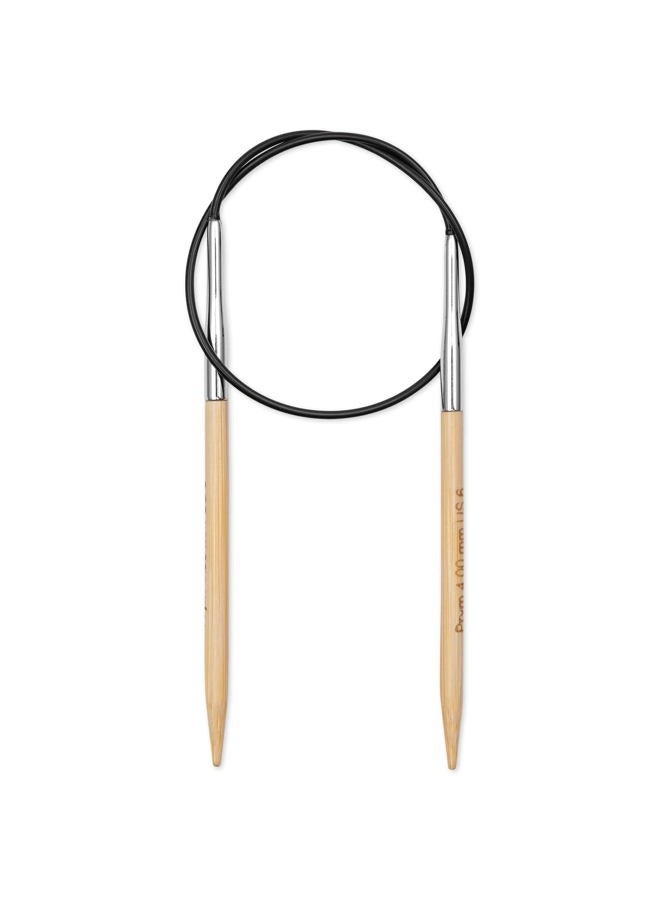PRYM 16" Circular Knitting Needles, Bamboo, US 6 (4mm) - Image 2