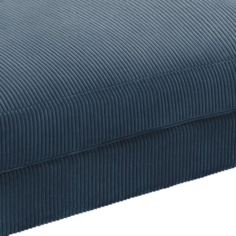 Comfynest Modern Corduroy Ottoman - Navy - Image 5