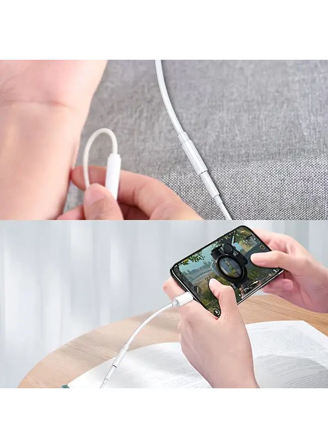 3.5 مم محول سماعة الرأس كابل البرق إلى Aux موصل الصوت لآيفون أجهزة أبل - Image 4