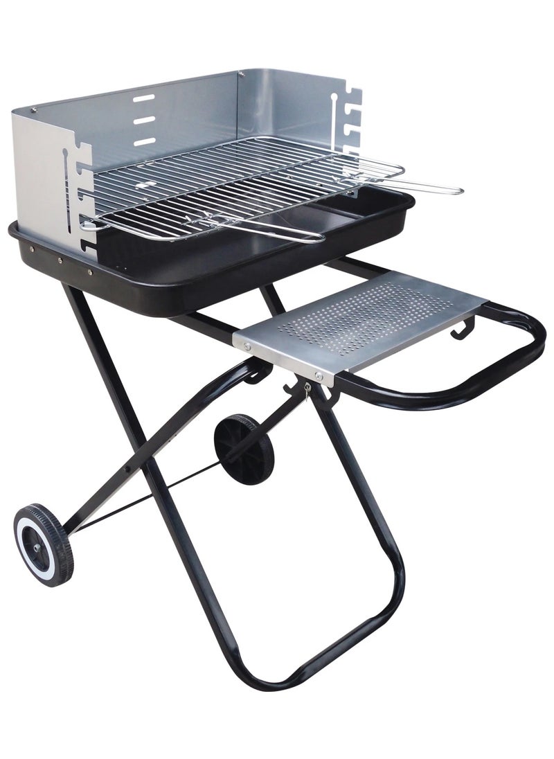 DubaiGallery - BBQ stand set, Portable and lightweight, Easy to carry Indoor/Outdoor, Easy to assemble, Barbeque stand with Charcoal tray and Lid- 17 inch - Image 1