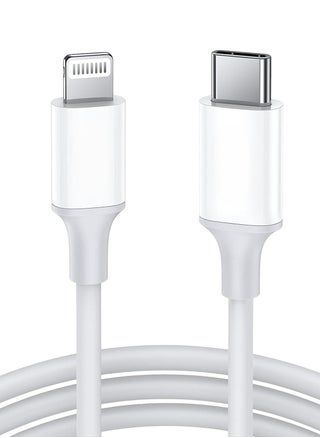 USB C to Lightning cable - white