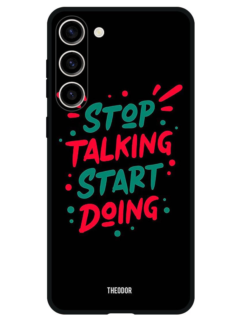 Theodor Protective Case Anti Scratch Shock Proof Bumper Cover For Samsung Galaxy S23 FE Stop Talking - Image 1