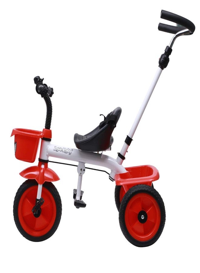 JoyRide Metal Tricycle with Parent Push Handle (red) - Image 4