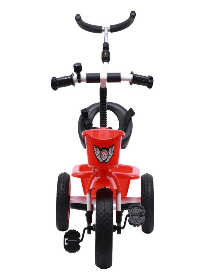 JoyRide Metal Tricycle with Parent Push Handle (red) - Image 5