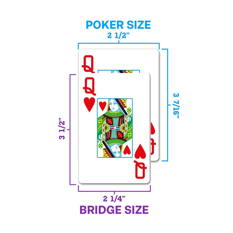 Copag 1546 Design 100% Plastic Playing Cards, Poker Size (Standard) Red/Blue (Jumbo Index, 1 Set) - Image 5